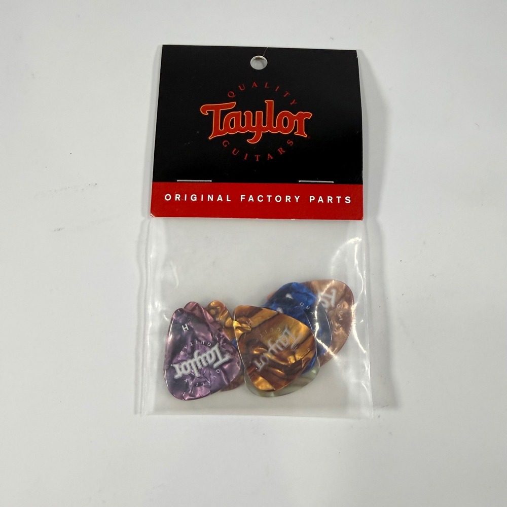 NEW Taylor Guitar Picks Heavy Marble Multi Color 351 Shape 10 Pk Celluloid 30793